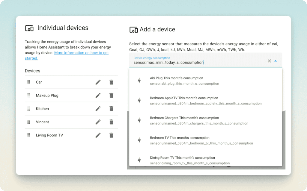 How to add a plug to the energy dashboard