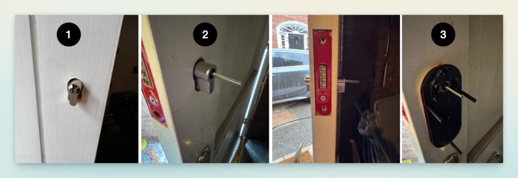 Installing the deadbolt