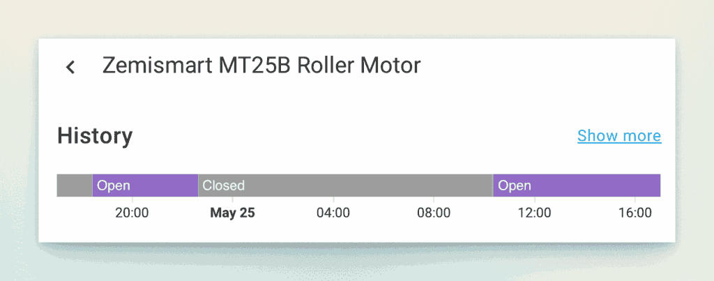 Zemismart blinds in Home Assistant 