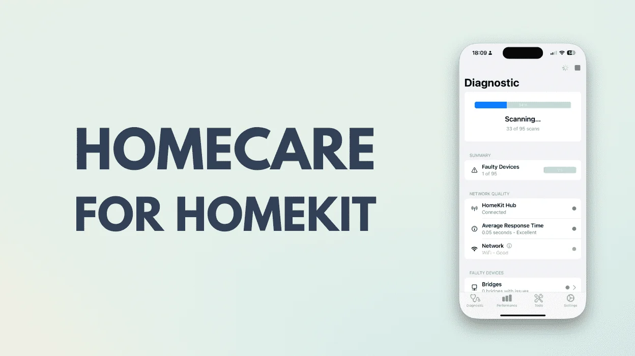 HomeCare: The Essential HomeKit Diagnostic Tool 1 HomeCare for HomeKit
