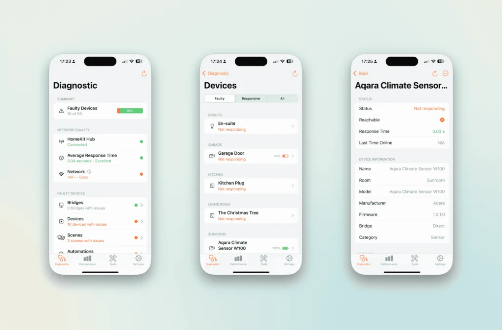 HomeCare: The Essential HomeKit Diagnostic Tool 2 HomeCare for HomeKit first run