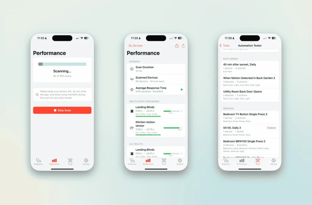 HomeCare: The Essential HomeKit Diagnostic Tool 3 Apple HomeKit performance analysis