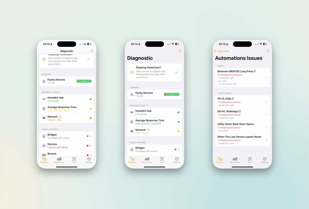 Testing Apple homekit over celloar 