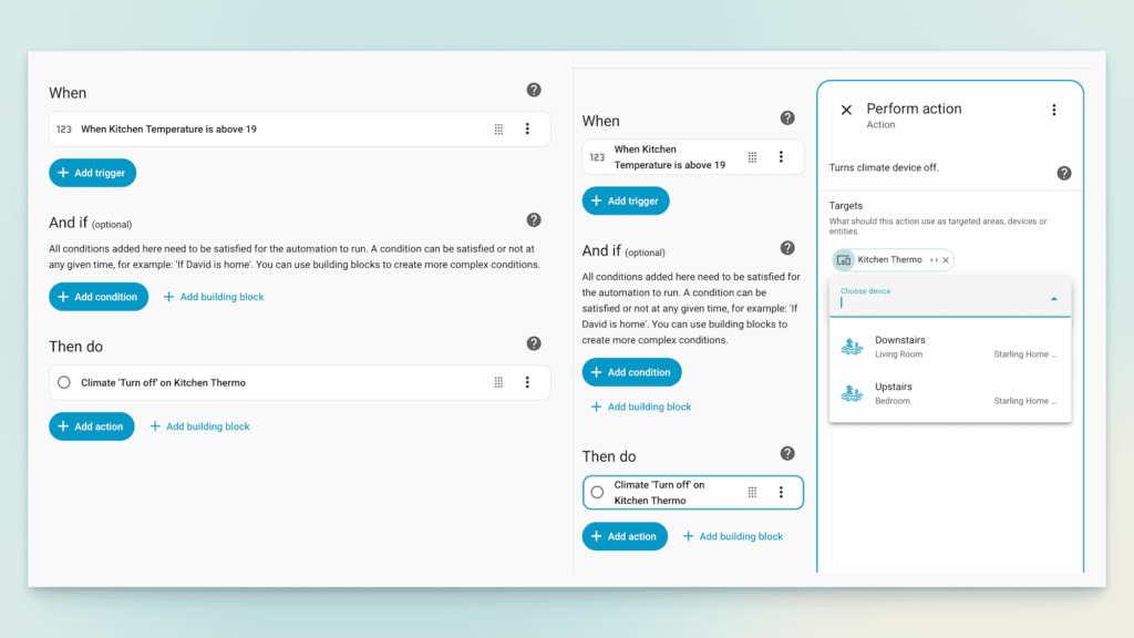 External Temperature Sensor automations