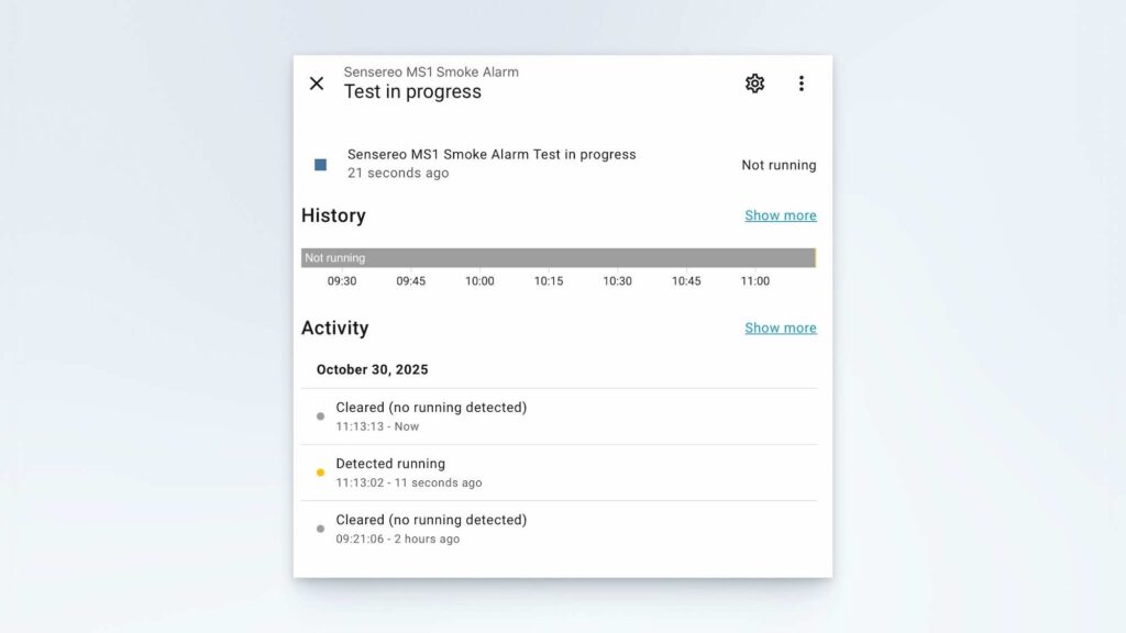 Matter Smoke Alarm in Home Assistant