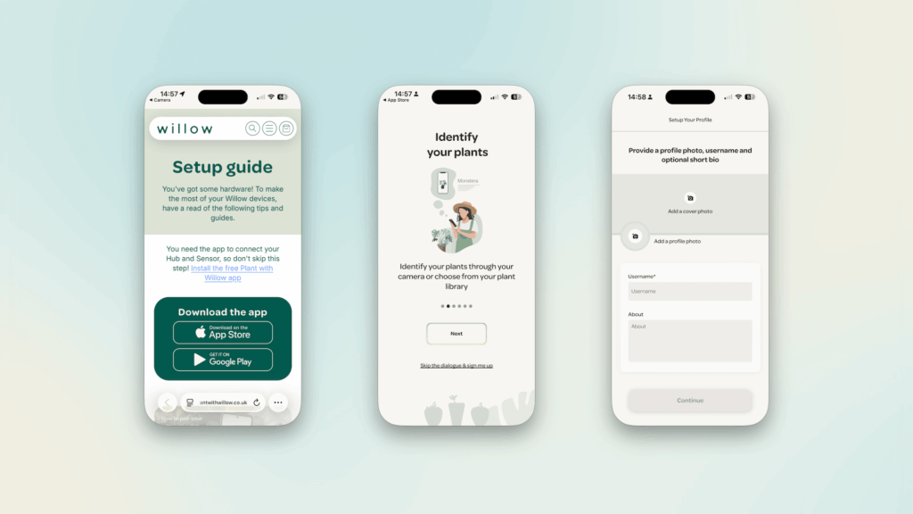 The Willow App set up guide