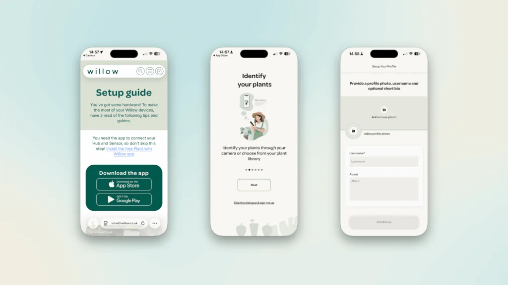 The Willow App set up guide
