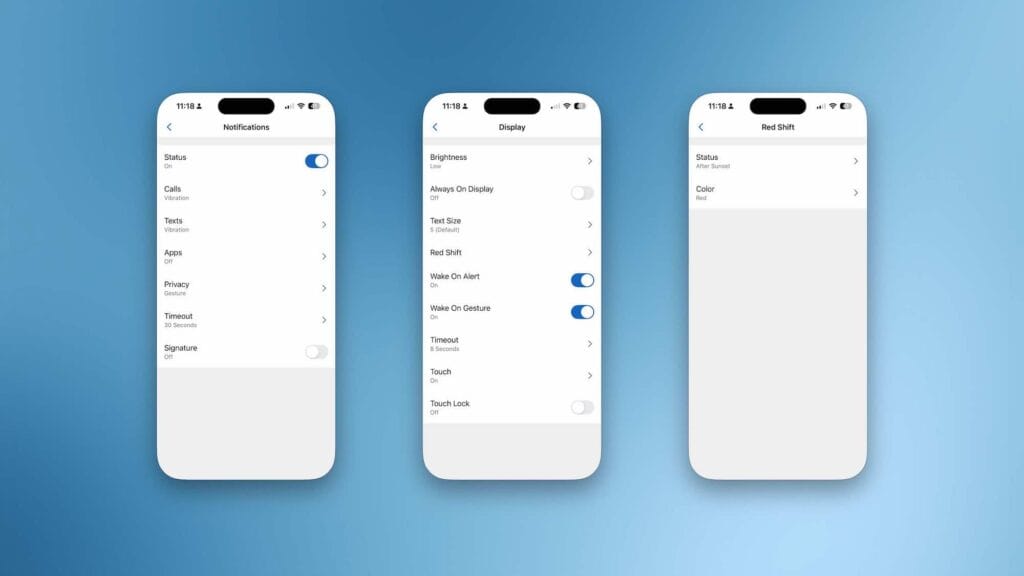 Garmin Connect adjusting Garmin Fenix 8 notification settings. 