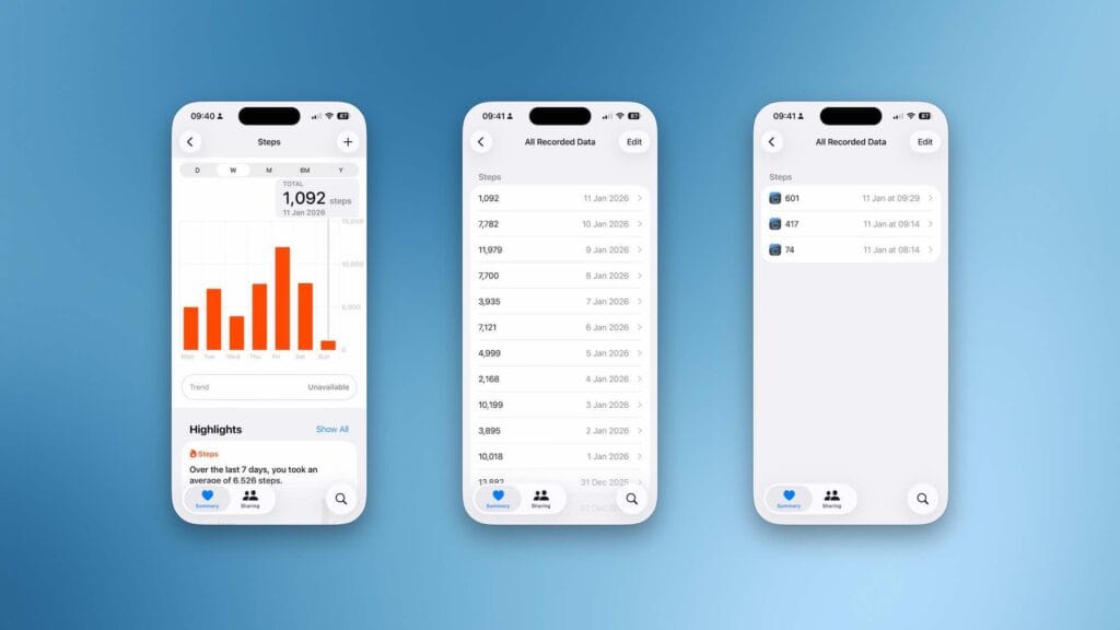 Garmin Connect and Apple Health