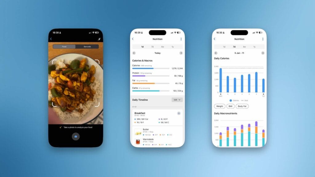 Garmin Connect+ Nutrition Tracking